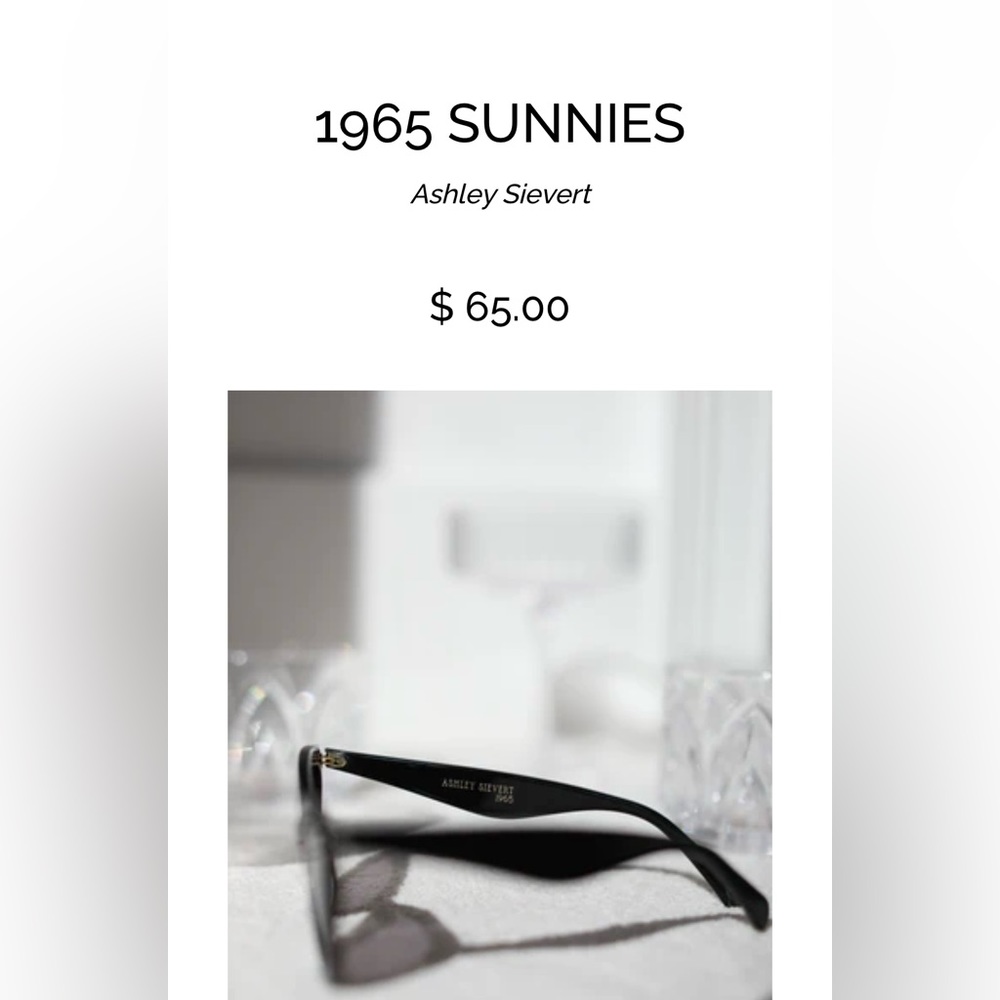 Brand new, never worn in the case. Black cat eye sunglasses. - Picture 4 of 5